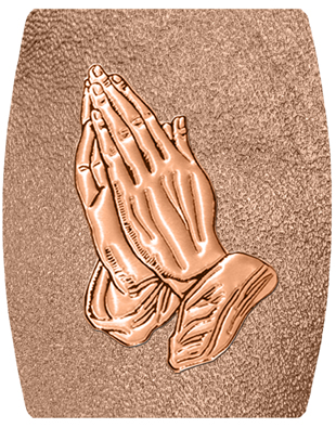 DNSHEND 516 CP SH BZ Copper Praying Hands Shimmer Bronze